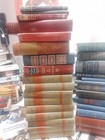 Lot Of 30 Vintage Old Rare Antique Hardcover Books Mixed Random Staging Decor