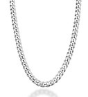 Italian 925 Sterling Silver 5mm Cuban Link Chain For Men   Women   Solid Curb Je
