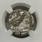 Attica  Athens Ar Tetradrachm Owl  440-404 Bc Au Ngc Strike 3 5 Surface 3 5