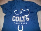 Women   s Lace-up V Neck Size Medium  m  Shirt Indianapolis Colts  c22 