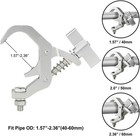 Pro Truss Clamp 1 57-2 36 Inch  4 Pack Olaalite Stage Lighting Clamps Heavy Duty
