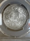 British India Coins  Rupee Silver Year 1922 Gem Lustre Ms-62 By Pcgs  145