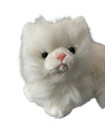 Russ Berrie Nikki White Persian Cat Plush Stuffed Animal Green Eyes Hairy