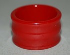 Vintage Bakelite Napkin Rings Three Marbleized Green   One Red With Center Rib 