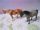 Breyer Stablemates Arabian Mares Blue Roan And Palomino     Good very Good