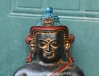 Old Tibet Buddhism Pure Bronze Gilt Shakyamuni Sakyamuni Amitabha Buddha Statue