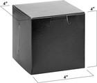 Mt Products Black Bakery Box 4  X 4  - Cupcake Or Candy Gift Boxes - Pack Of 15
