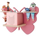 Butterfly Tonie Shelf For Tonie And Tonie Box - Pink Magnetic Tonie Wooden 