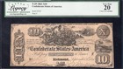 T-29 1861  10 Confederate Currency Legacy Very Fine 20 Civil War 2265