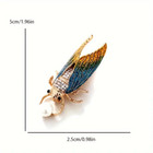 Adorable Cicada Brooch Pin Quirky Insect Design