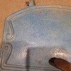 Cookstove Oven Door Vintage Cast Iron Stove Parlor Pot Belly Stove Turquoise 