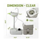 Portable Sink And Toilet Combo For Outdoor Camping Rv Travel Boat   5 Gallon    