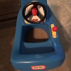Vintage Little Tikes Blue Little Tug Boat Child Toddler Size Wheel Horn Works