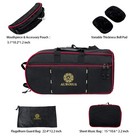 Aurosus Flugelhorn Gig Bag 1680d Nylon Backpack Case Padded Plush Black Hybrid