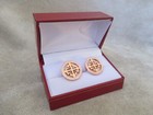 Patek Philippe Coin Edge Concessionaires Cufflinks Rose Gold W gift Box