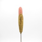 Antique Hatpin Tall Coral Stone Hat Pin