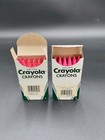 2 Crayola Crayons Read Dozen Carnation Pink No  836 Binney Smith White Green Box