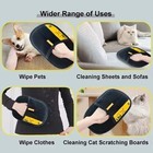 Pet Cats Hair Remover Gloves Electrostatic For Dogs Reusable Washable Grooming