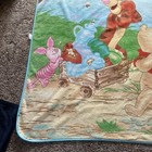 Vintage Fleece  Throw Blanket Disney Winnie The Pooh Tigger Piglet Hunny Wagon