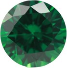 Round Cut Green Cubic Zirconia Stone 5a Loose Cz Synthetic Gemstone For Jewelry