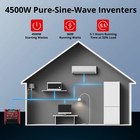 Amerisun Al5040c Portable Gas Inverter Generator 4500w Co Sensor Epa Compliant