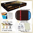 Jyquorp Horse Race Game 16 1x10 8 2-11pl Wood 11 Horses 2 Dice 2 Decks 