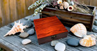 Wanlian Wooden Jewelry Box with Hinged Lid decorative Box Storage Box With Lid