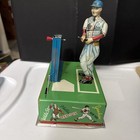Vintage Japanese Sankei Baseball Player Wind-up Tin Toy 1950s Mr Baseball