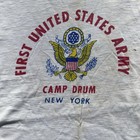 Vintage 50s 60s Us Army Tee Shirt Camp Drum Small Hanes