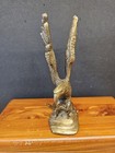 Vintage Brass Eagle Statue 6  Majestic