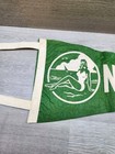 Vintage Antique Felt Souvenir Travel Pennant New Hampshire 17  Lady On Beach