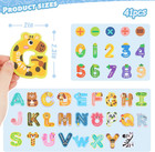 Magnetic Alphabet Letters And Numbers Set  Animal Theme Abc Magnets For Kids  41