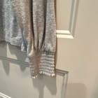 Sonoma Goods For Life Crew Neck Long Sleeve Knit Top Gray Solid Stretch L