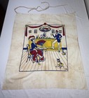 Vtg Tony Sarge Novelty Bar Apron  what s Yours   36 x32  Mid Century Cotton Read