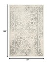 Safavieh Area Rug 8x10 - Adirondack Collection - Large - Ivory   Silver  Dist   