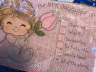 Vintage 70 s Hallmark Baby Birth Announcements W envelopes New Pack Of 10 Pink