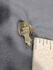 Vintage Brass Door Knocker Lapel Pin Tie Tack Miniature Gold Tone Pinback 1980s