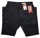 Wrangler  11645 New Men s Black Elastic Waist Drawstring Athletic Fit Cargo Pant