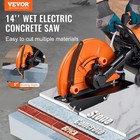 Vevor 14   Electric Concrete Saw Wet dry Saw Cutter With Water Pump And Blade