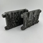 Vintage Lead  Pewter Home Casting Mold 3 Soldiers  c2 