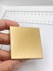 Vintage Beauty Gold Tone Metal Powder Compact Mirror Vanity 1950s Makeup Case
