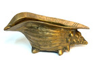 Vintage Hollywood Regency Mcm Conch Shell Planter Dish Solid Brass 8 5    Heavy     