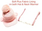 Beanie And Scarf Set     Soft Knit Hat And Plush Lined Scarf For Women     Warm     