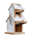 Rustic Reclaimed Wood 2story Birdhouse Farmhouse Garden Decor Metal Or Wood Roof