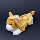 Animal Alley Orange Tabby Cat Plush White Stripes 10  Stuffed Animal Kitten 