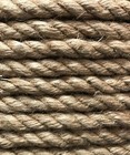 Coil Of Thick 1 4  X 2500  Jute Rope Twine Cord String 3-strand Fiber Heavy Posh