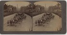 King Edward Vii   Queen Alexandra Down Whitehall Coronation Stereoview 1902