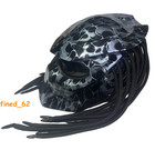 Iron Blood Warrior Helmet Predator Mask Fiberglass Motorcycle Headgear Riding
