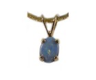 Vintage Black Opal Australian 14kt Pendant  Ancient Roman Cupid Mark Antony Fav