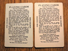 2 Mid 1900 s Vintage Playing Card Swap Coupons  2 Different Still Life Scenes